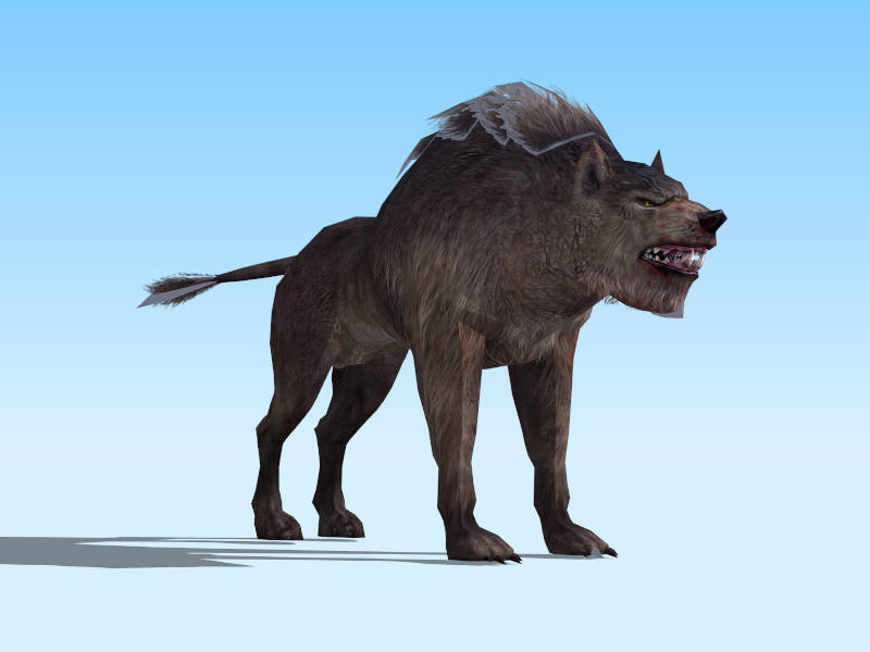 Scary Wolf sketchup model preview - SketchupBox
