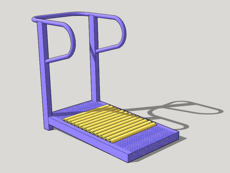 Outdoor Fitness Equipment sketchup model preview - SketchupBox