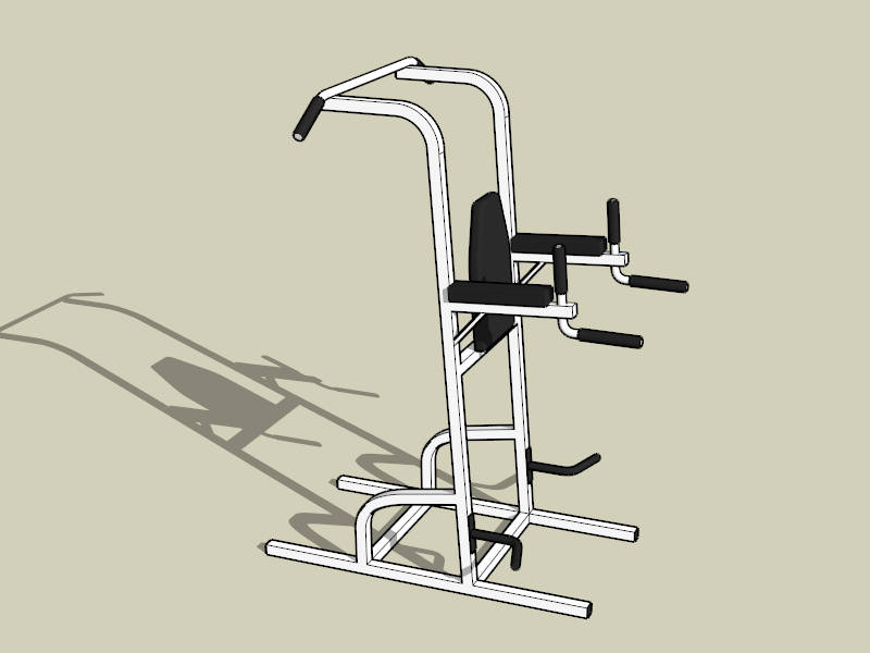 Leg Raise Dip Machine sketchup model preview - SketchupBox