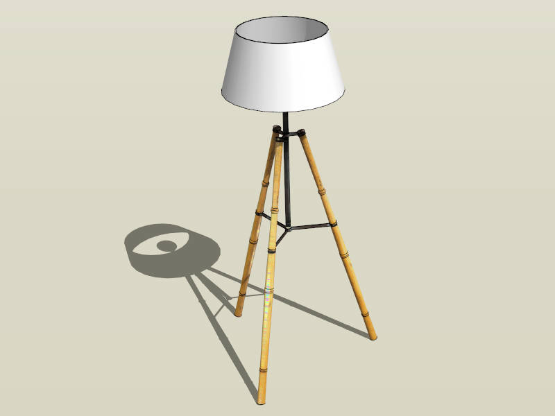 Bamboo Design Floor Lamp sketchup model preview - SketchupBox