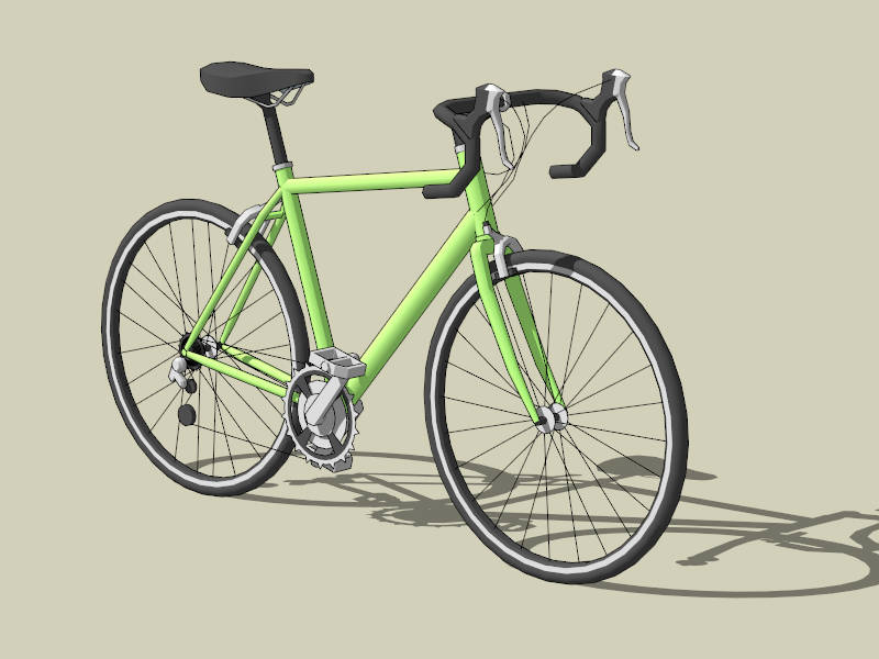 Green Mountain Bike sketchup model preview - SketchupBox