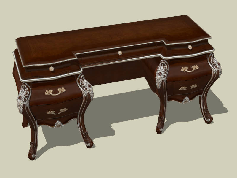 Antique Victorian Dresser sketchup model preview - SketchupBox
