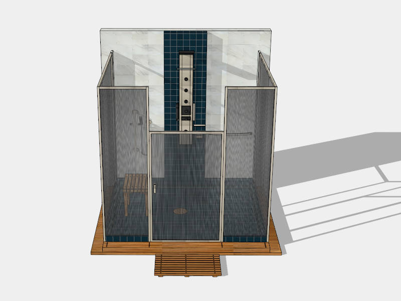 Shower Room Design sketchup model preview - SketchupBox