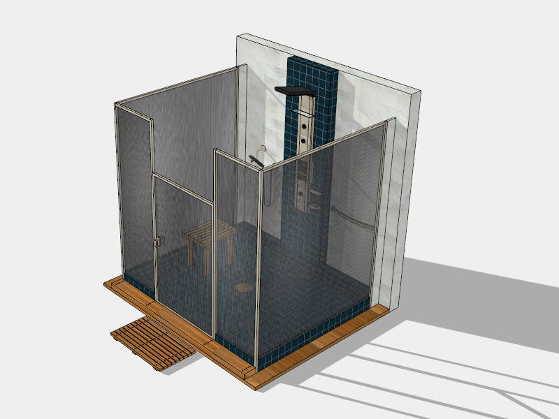 Shower Room Design sketchup model preview - SketchupBox