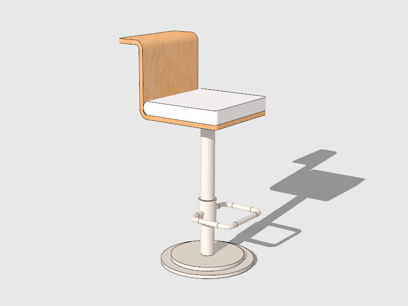 Modern Swivel Bar Stool sketchup model preview - SketchupBox