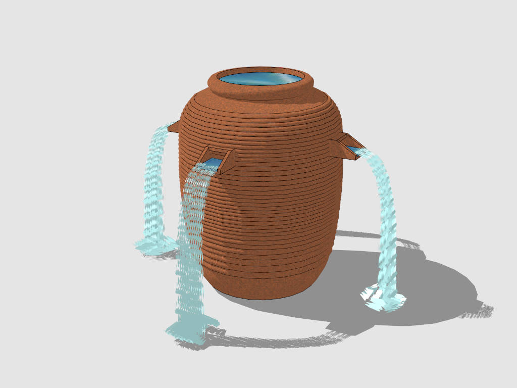 Tall Jar Fountain sketchup model preview - SketchupBox