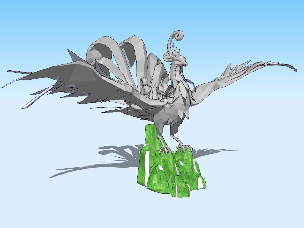 Phoenix Sculpture sketchup model preview - SketchupBox