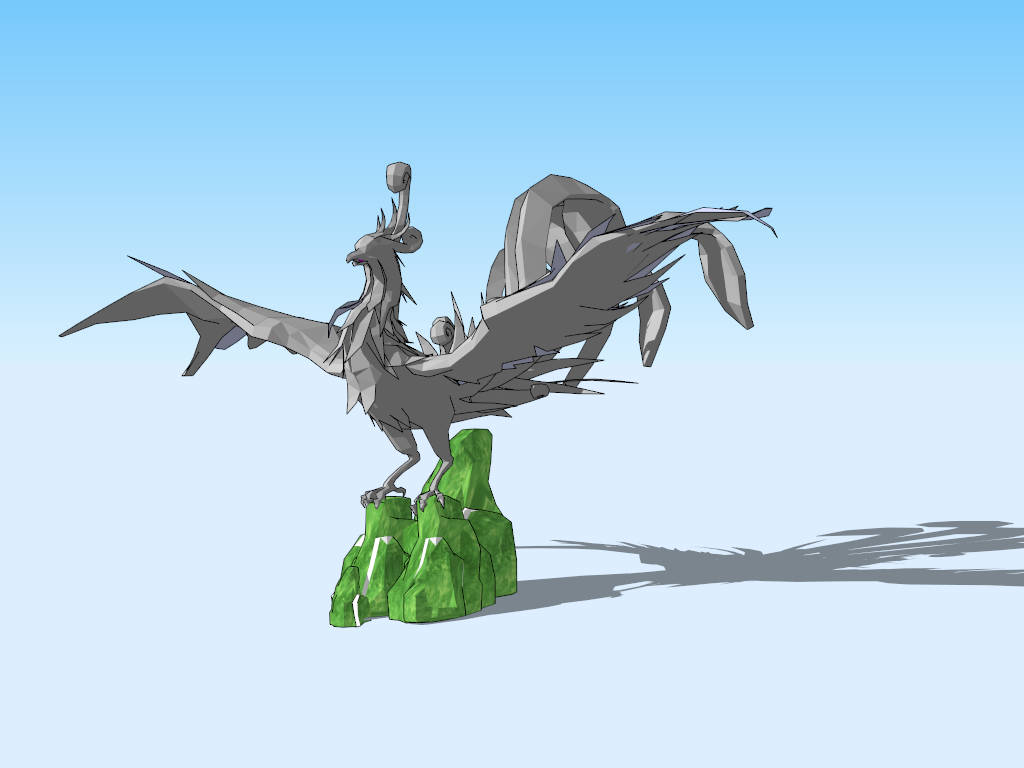 Phoenix Sculpture sketchup model preview - SketchupBox