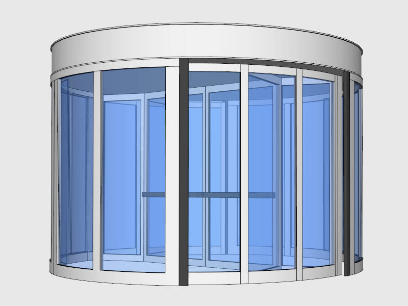 Large Revolving Door sketchup model preview - SketchupBox
