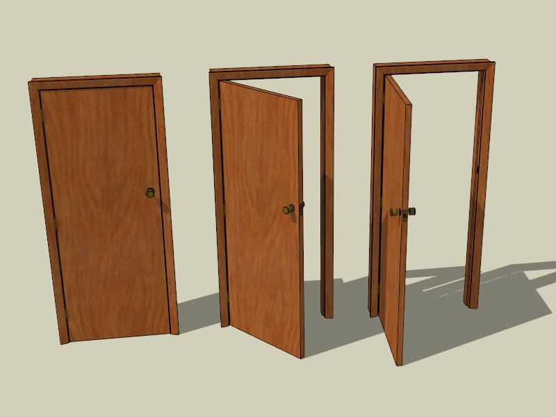 Interior Wood Doors sketchup model preview - SketchupBox