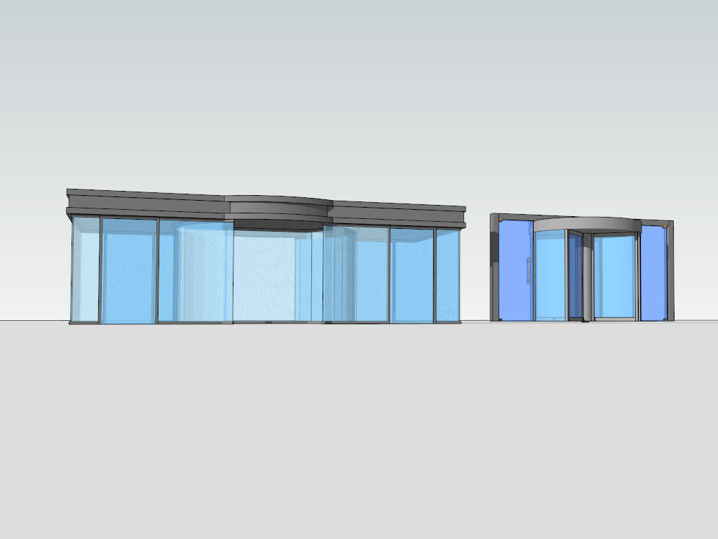 Revolving Door Design sketchup model preview - SketchupBox