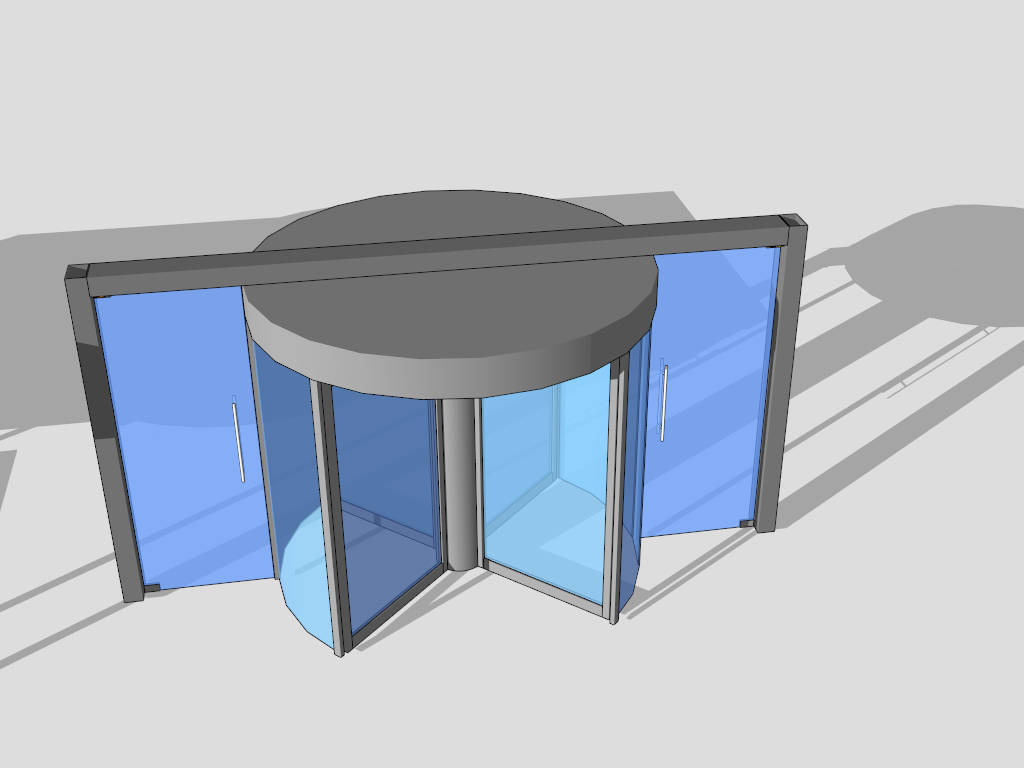 Revolving Door Design sketchup model preview - SketchupBox