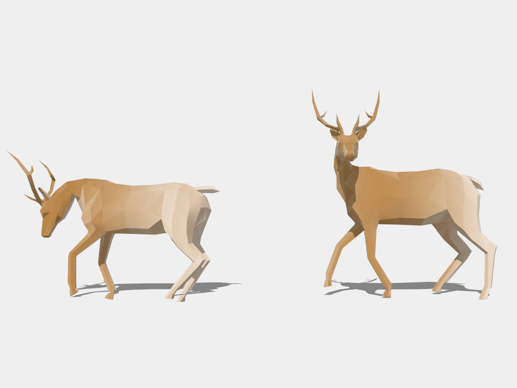 Deer Garden Sculptures sketchup model preview - SketchupBox