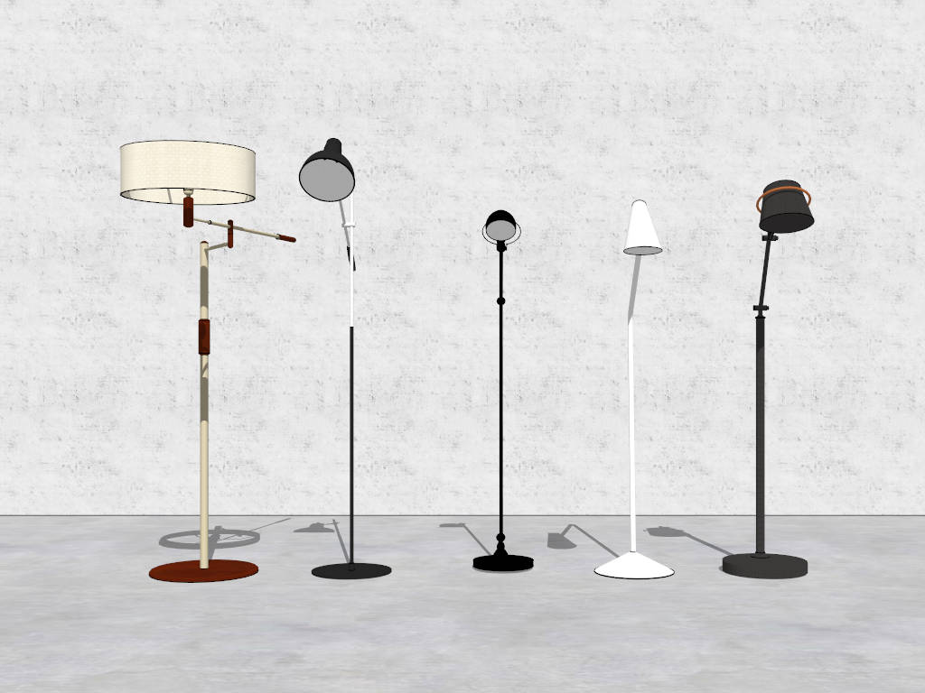 Floor Lamps for Living Room sketchup model preview - SketchupBox