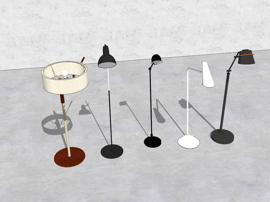 Floor Lamps for Living Room sketchup model preview - SketchupBox