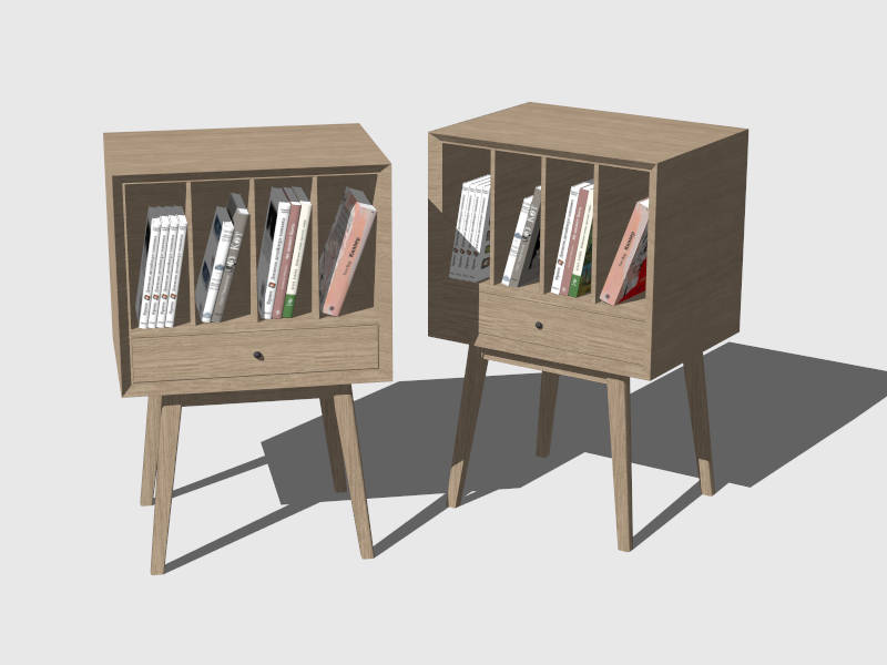 Bookshelf End Tables sketchup model preview - SketchupBox