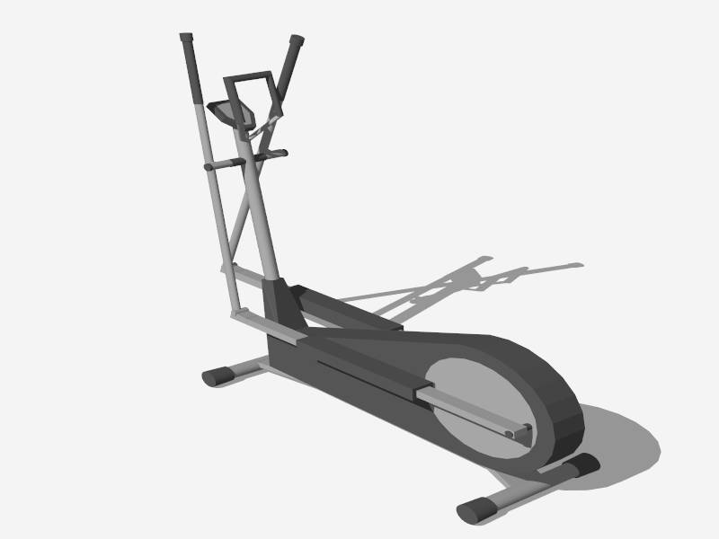 Commercial Elliptical Machine sketchup model preview - SketchupBox