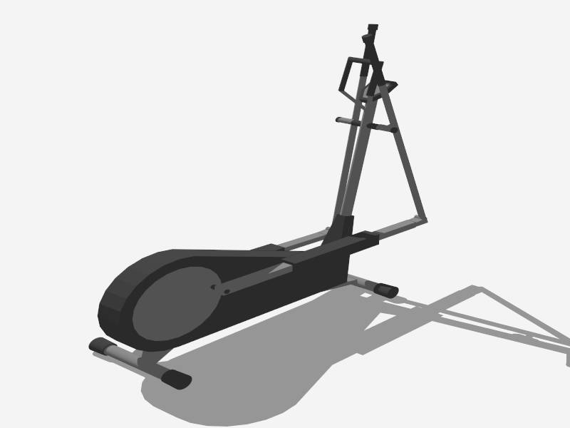 Commercial Elliptical Machine sketchup model preview - SketchupBox