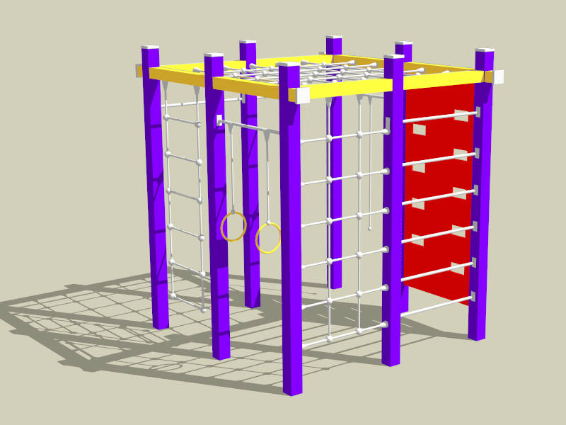 Playground Climbing Frame sketchup model preview - SketchupBox