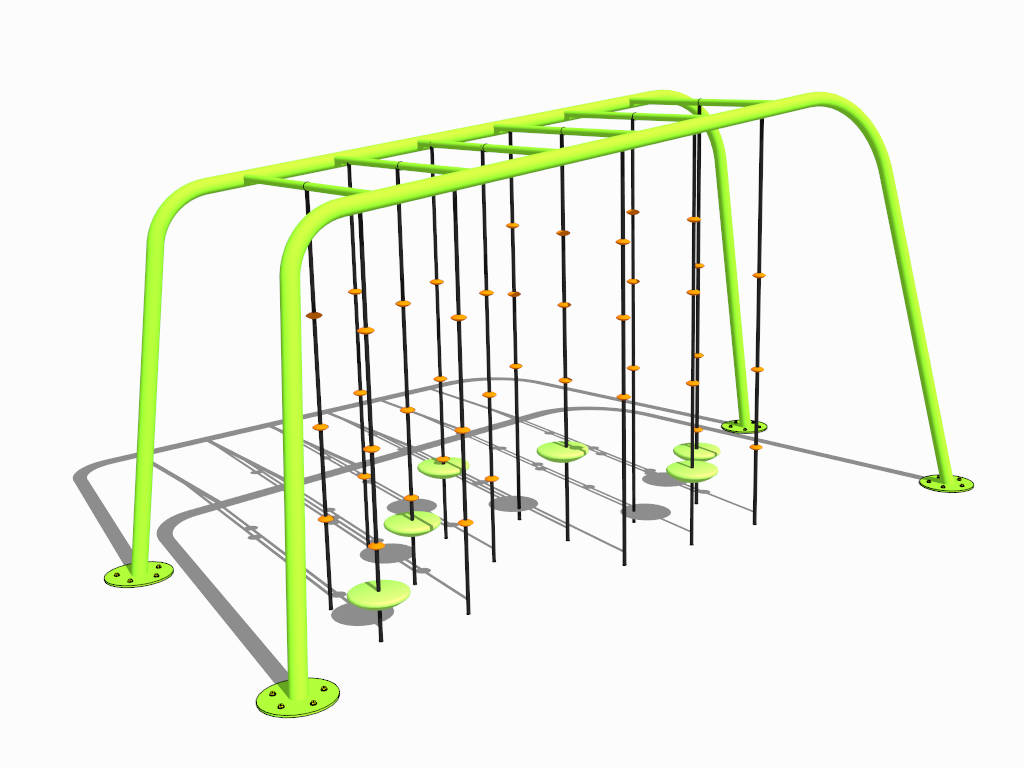 Swiggle Stix Playground Bridge sketchup model preview - SketchupBox