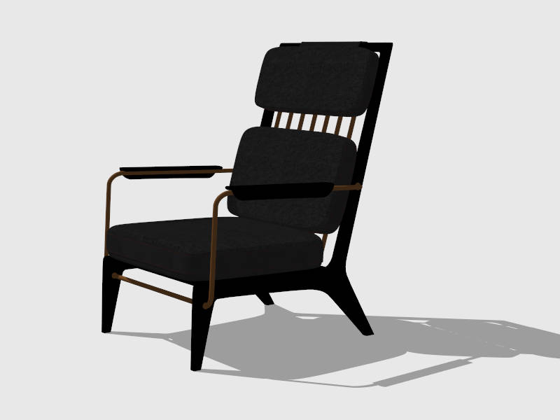 Industrial Style Armchair sketchup model preview - SketchupBox