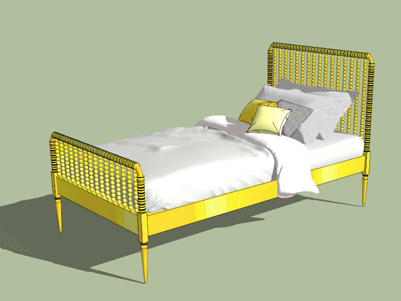 Crystal Ball Bed sketchup model preview - SketchupBox