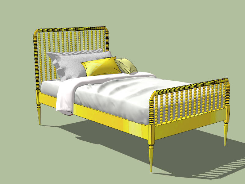 Crystal Ball Bed SketchUp 3D Model .skp File Download - SketchupBox