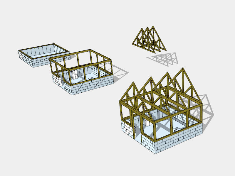 Garden Greenhouse Idea sketchup model preview - SketchupBox