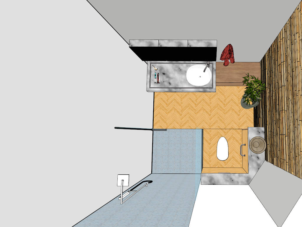 Farmhouse Bathroom Idea sketchup model preview - SketchupBox
