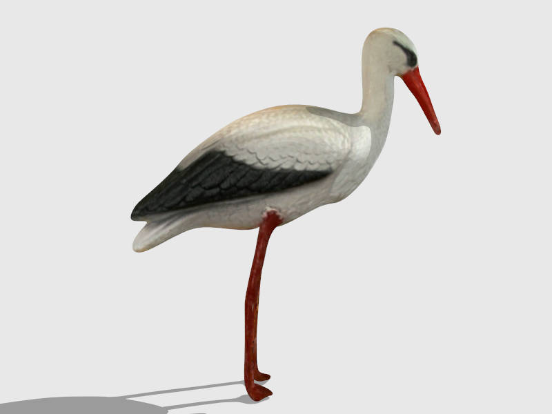 Swan Bird sketchup model preview - SketchupBox