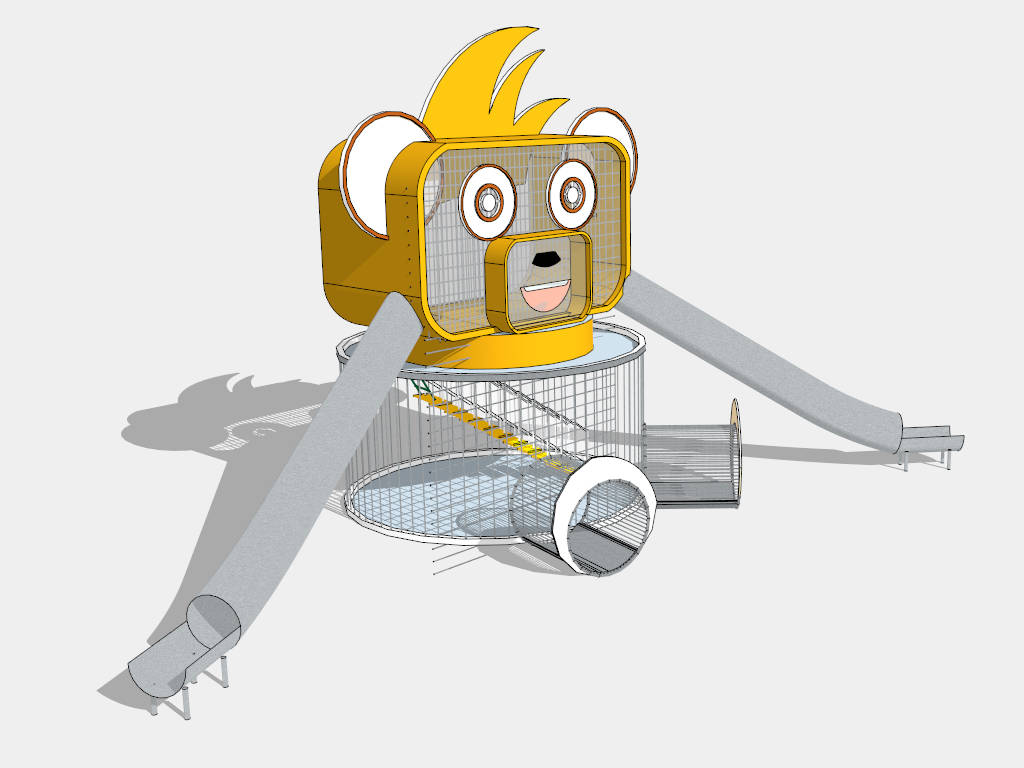 Giant Monkey Slide sketchup model preview - SketchupBox