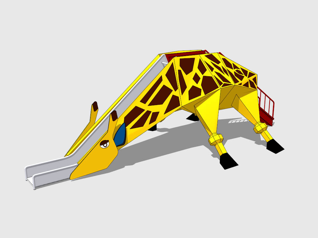 Outdoor Giraffe Slide sketchup model preview - SketchupBox