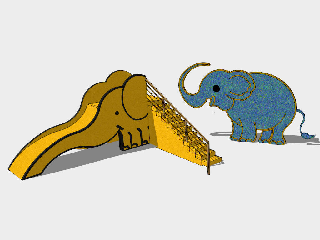Elephant Slide sketchup model preview - SketchupBox