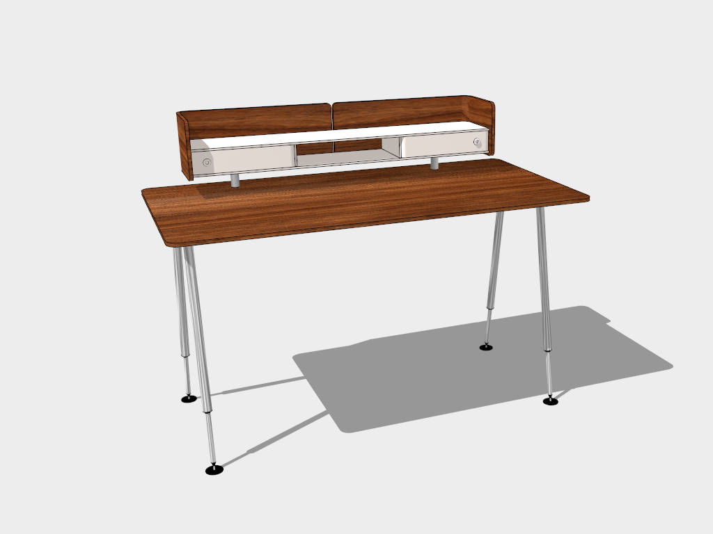 Home Office Adjustable Desk sketchup model preview - SketchupBox