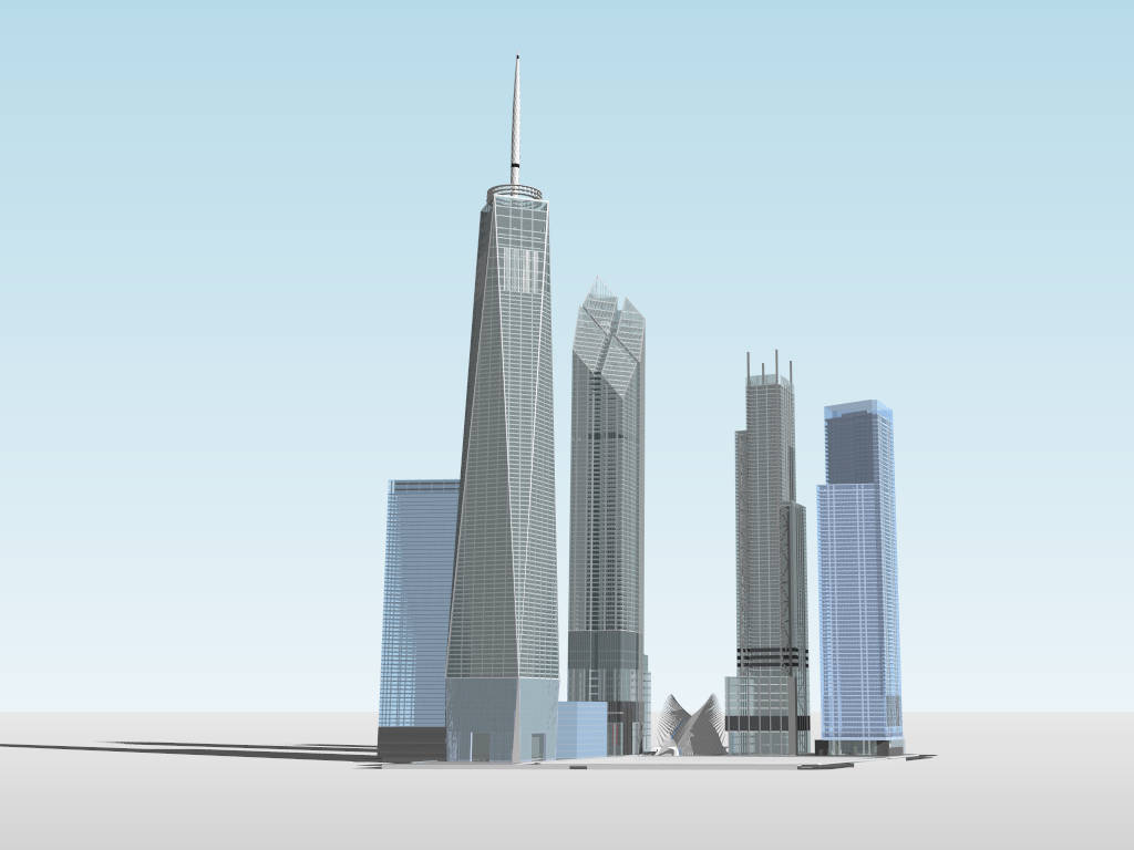 World Trade Center sketchup model preview - SketchupBox