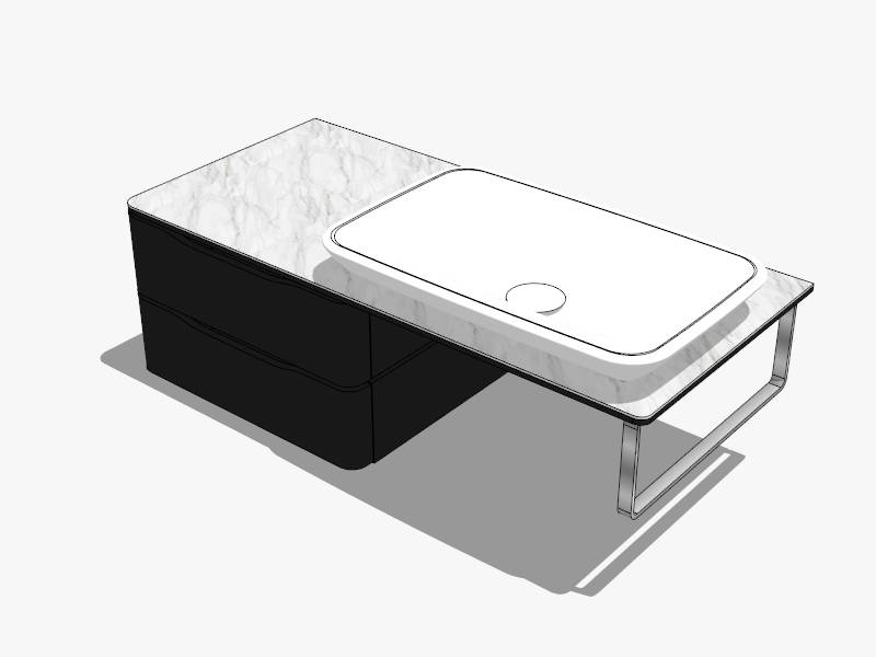 Small Space Bathroom Vanity sketchup model preview - SketchupBox