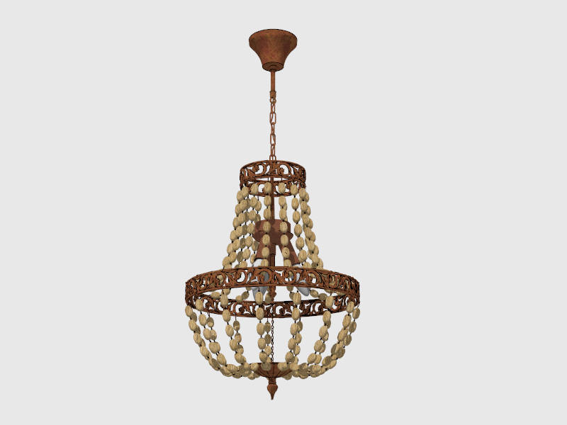 Crystal Canopy Chandelier sketchup model preview - SketchupBox