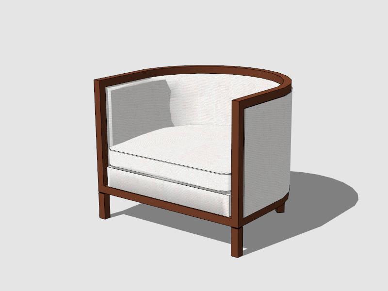 Reception Tub Chair sketchup model preview - SketchupBox