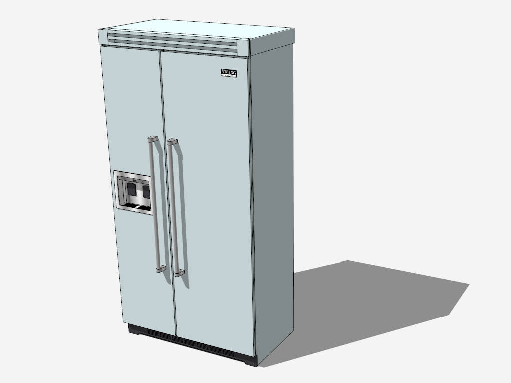 Viking Refrigerator sketchup model preview - SketchupBox