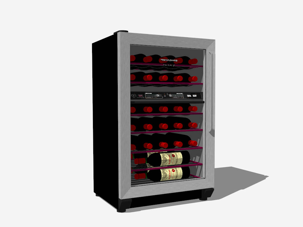 Wine and Beverage Cooler sketchup model preview - SketchupBox