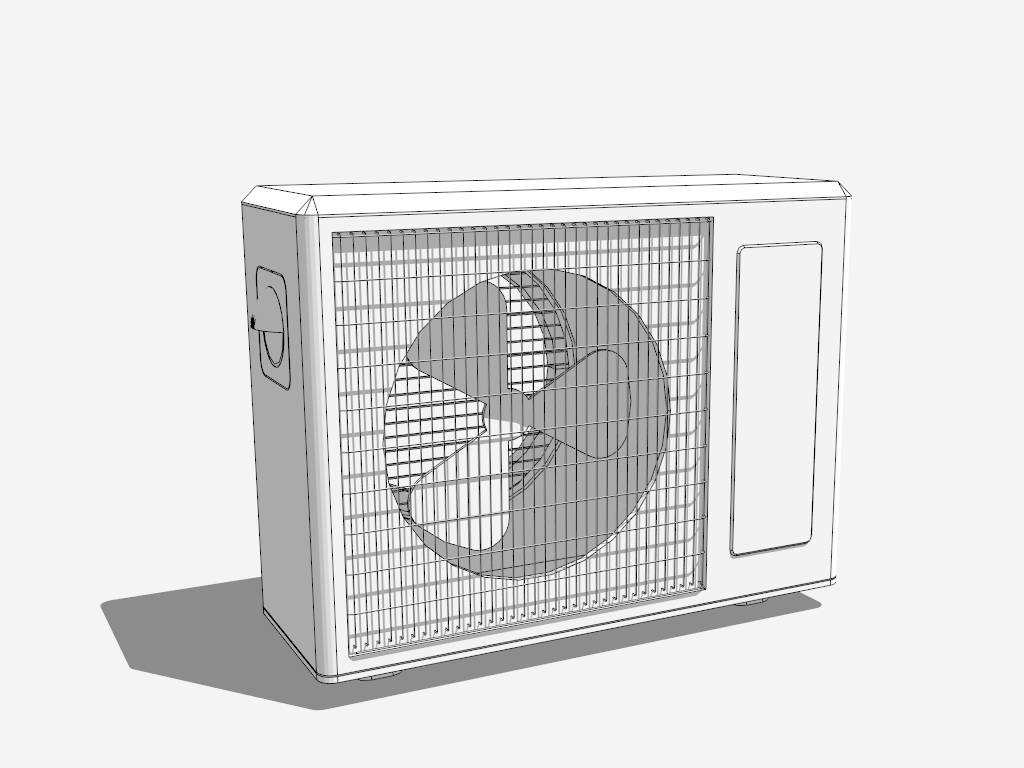 Split Air Conditioner Condenser Unit sketchup model preview - SketchupBox