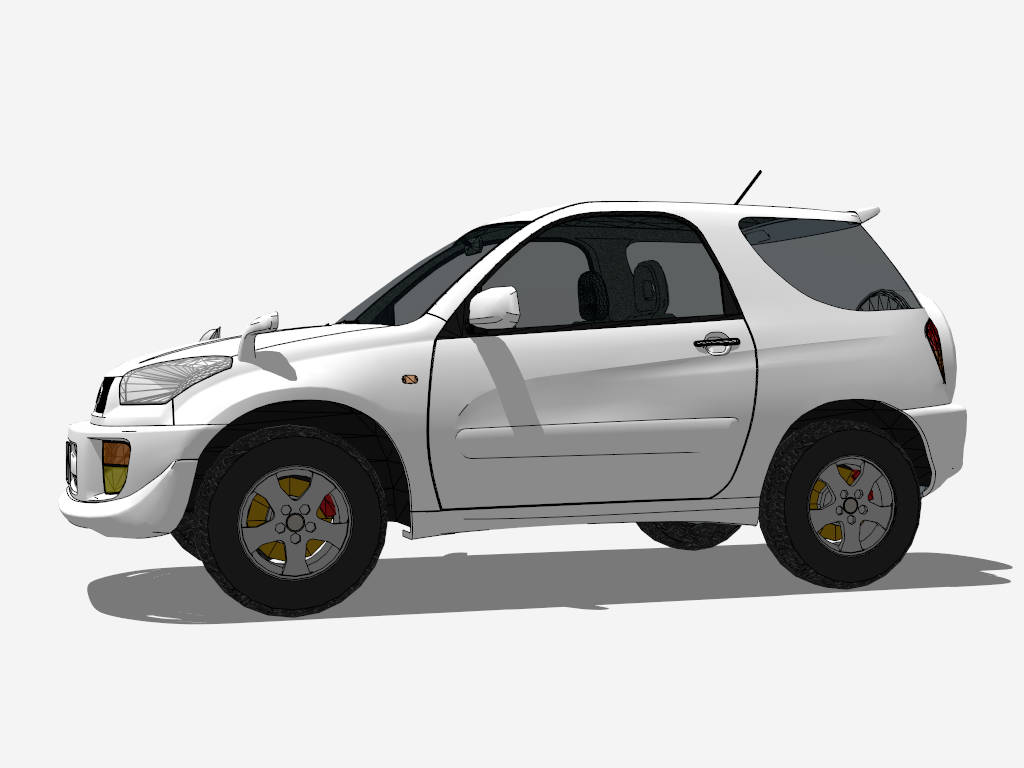 Toyota RAV4 Vehicle sketchup model preview - SketchupBox