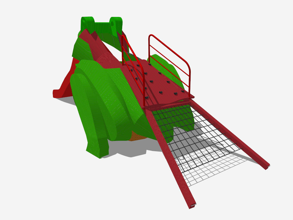 Frog Themed Playground sketchup model preview - SketchupBox