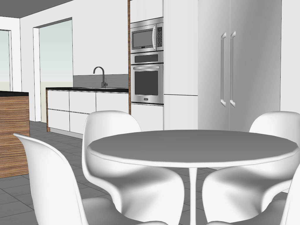 Kitchen Dining Room Combo Idea sketchup model preview - SketchupBox