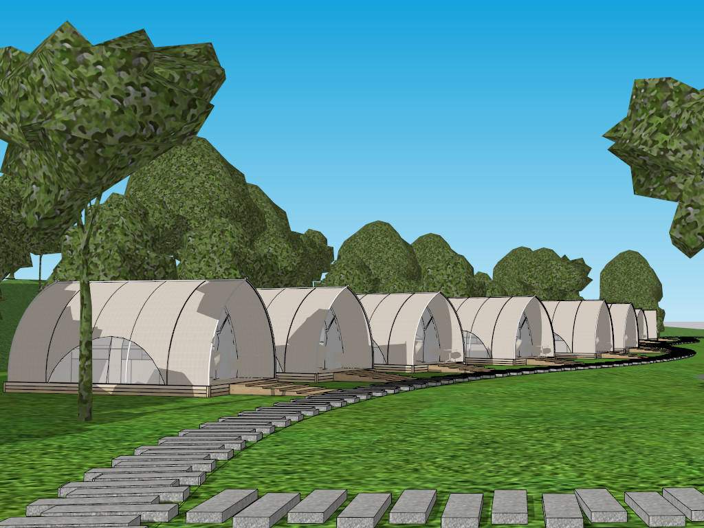 Lakeside Park Campground Planning & Design sketchup model preview - SketchupBox