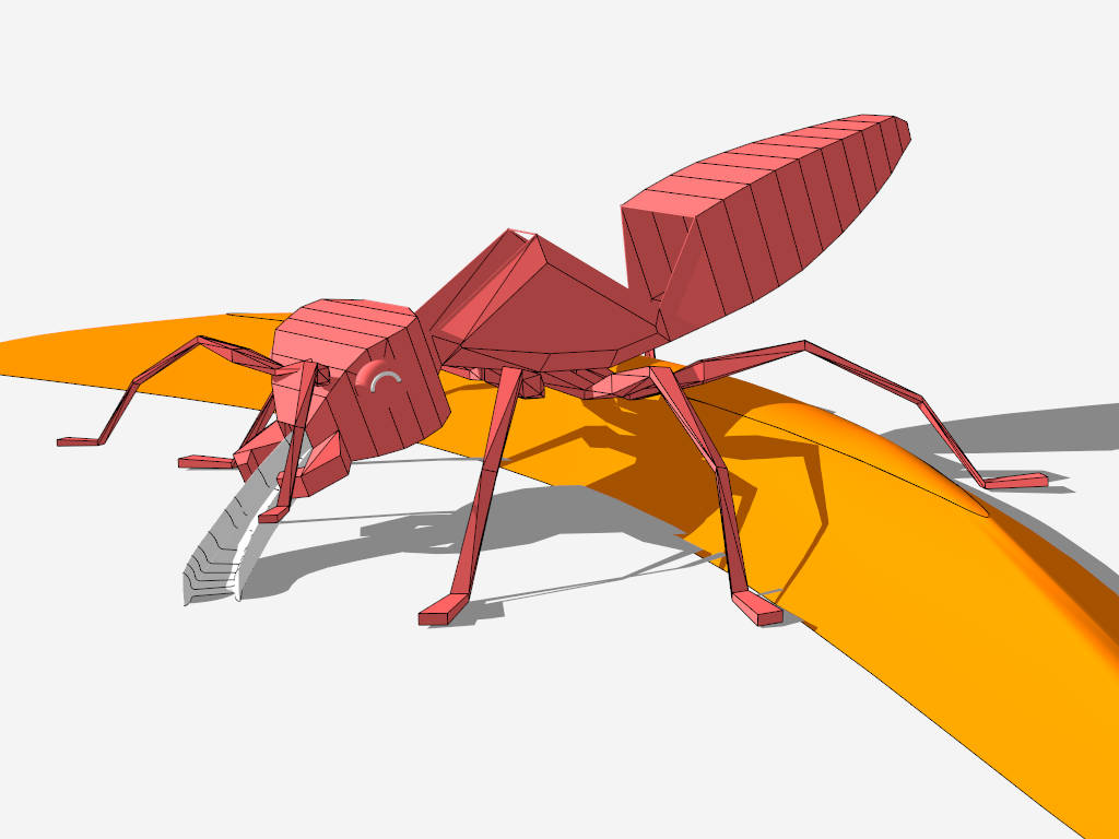 Animal Themed Playground Locust Slide sketchup model preview - SketchupBox
