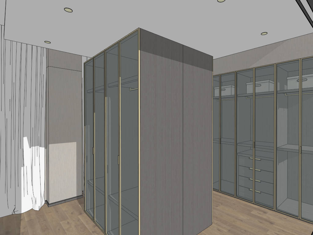 Small Dressing Room Idea sketchup model preview - SketchupBox