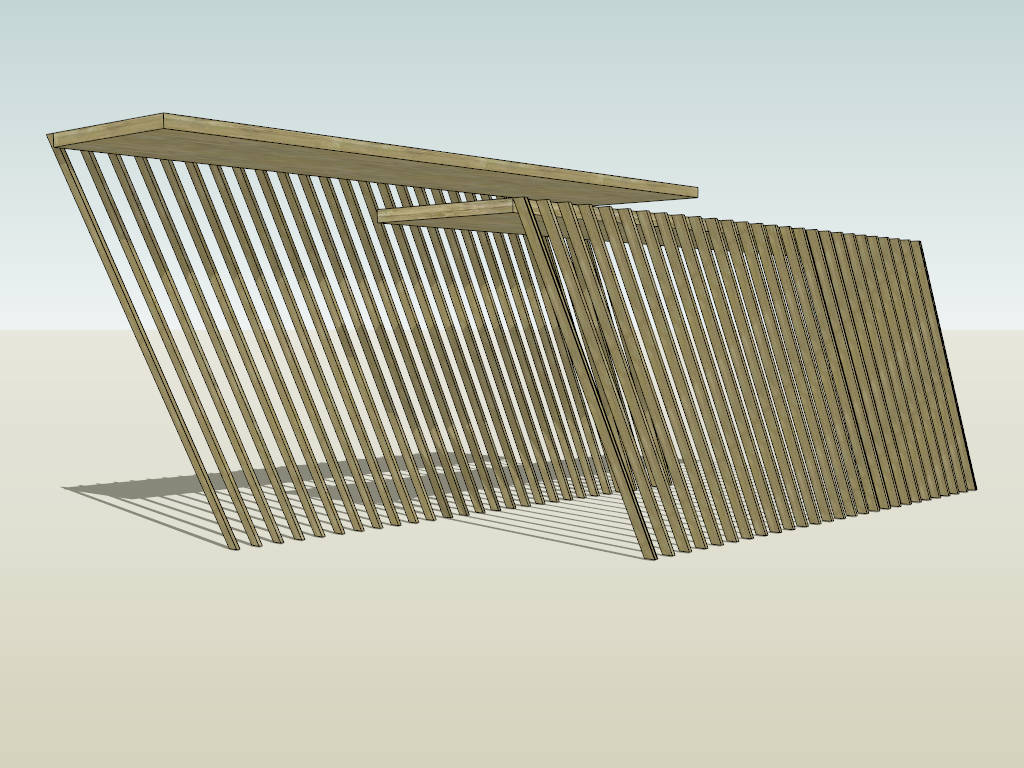 Amazing Pergola Design Idea sketchup model preview - SketchupBox