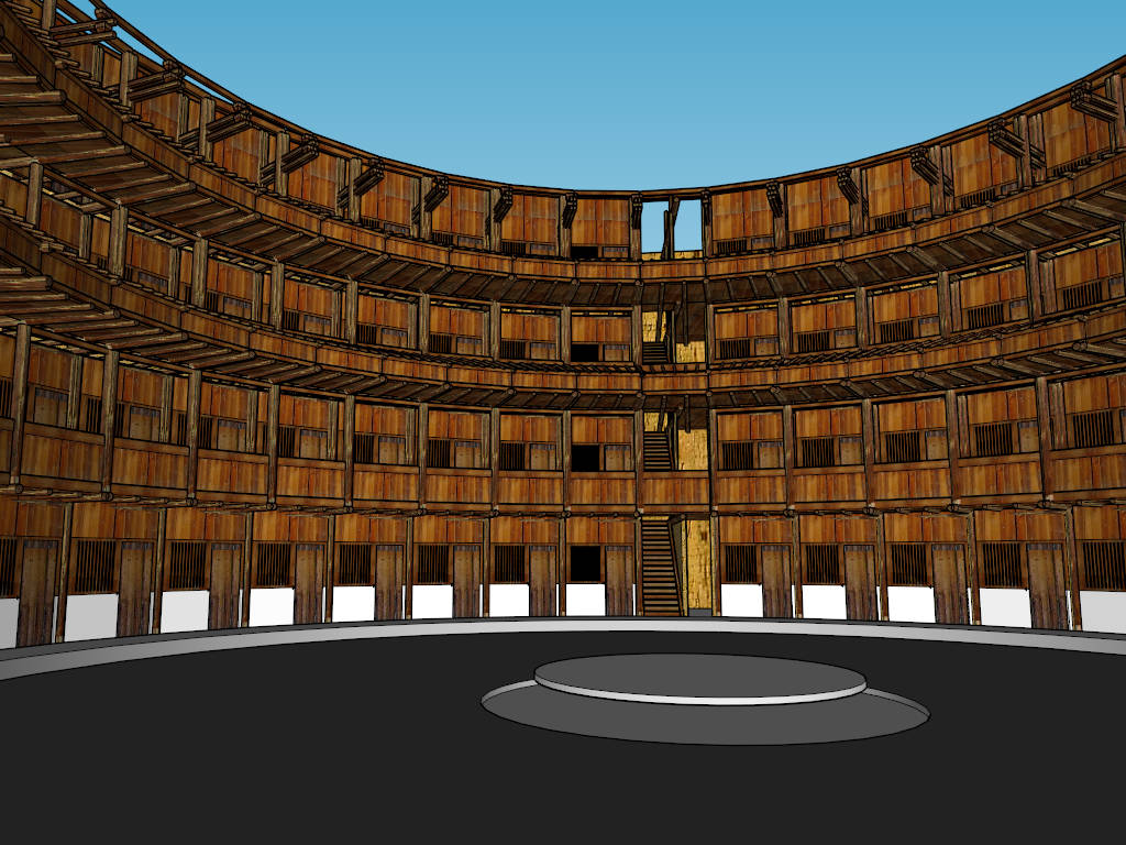 Fujian Tulou Earthen Building sketchup model preview - SketchupBox