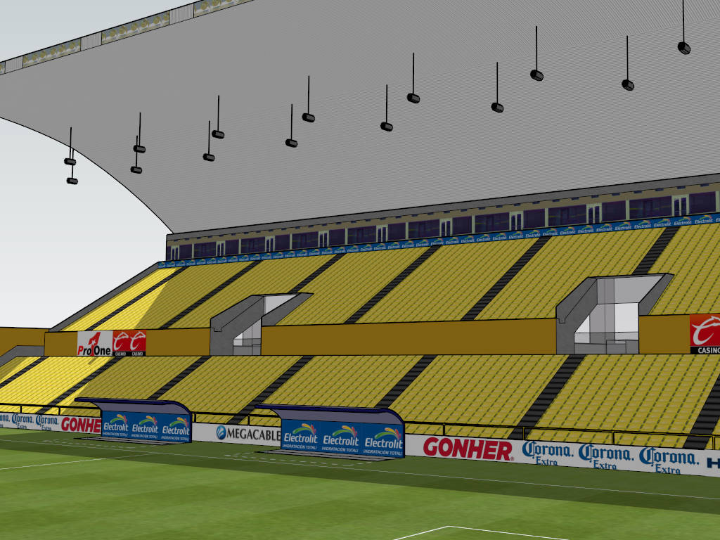 Football Stadium sketchup model preview - SketchupBox